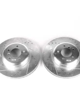 Power Stop Evolution Drilled & Slotted Rotors - Pair Front BMW 535i 2008-2010                                     - EBR840XPR - Image 2