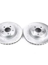 Power Stop Evolution Drilled & Slotted Rotors - Pair Front Mercedes-Benz E350 2006                                     - EBR862XPR - Image 2