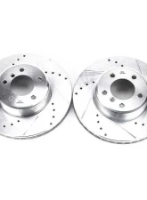 Power Stop Evolution Drilled & Slotted Rotors - Pair Front BMW 525i 2004-2006                                     - EBR870XPR - Image 2