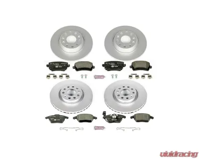 Power Stop Euro-Stop Brake Kit Front & Rear Audi A3 2006-2009 - ESK2260