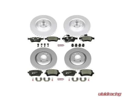 Power Stop Euro-Stop Brake Kit Front & Rear Audi A8 Quattro 2003-2010 - ESK4008