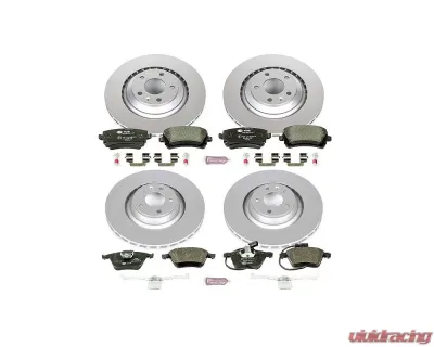 Power Stop Euro-Stop Brake Kit Front & Rear Audi A6 Quattro 2005-2011 - ESK4013