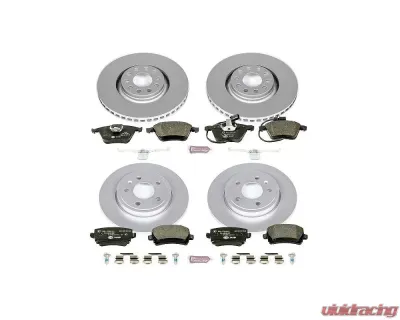 Power Stop Euro-Stop Brake Kit Front & Rear Audi A4 2005-2009 - ESK4065