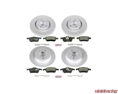 Power Stop Euro-Stop Brake Kit Front & Rear Volvo S60 2001-2009 - ESK4431