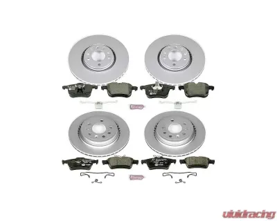 Power Stop Euro-Stop Brake Kit Front & Rear Saab 44077 2006-2011 - ESK5348