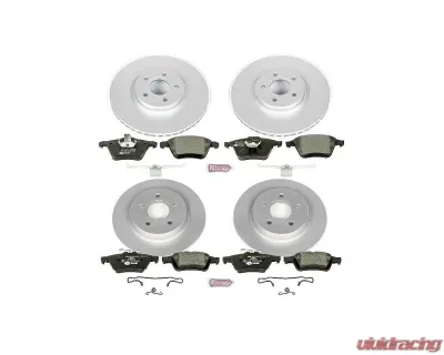 Power Stop Euro-Stop Brake Kit Front & Rear Volvo C70 2006-2013 - ESK5469
