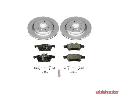 Power Stop Euro-Stop Brake Kit Rear Saab 44077 2003-2011 - ESK983
