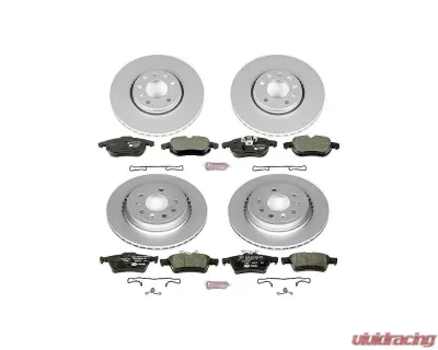 Power Stop Euro-Stop Brake Kit Front & Rear Saab 44077 2003-2011 - ESK986