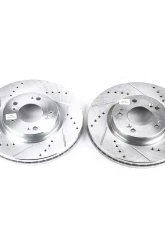 Power Stop Evolution Drilled & Slotted Rotors - Pair Front Mitsubishi Eclipse 2006-2012                                     - JBR1101XPR - Image 2