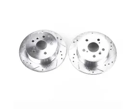 Power Stop Evolution Drilled & Slotted Rotors - Pair Rear Lexus ES350 2007-2012