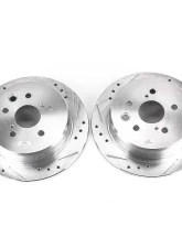 Power Stop Evolution Drilled & Slotted Rotors - Pair Rear Lexus IS250 2006-2015                                     - JBR1151XPR - Image 2