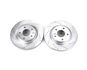 Power Stop Evolution Drilled & Slotted Rotors - Pair Front Nissan Altima 2007-2013