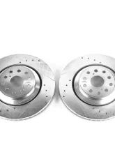 Power Stop Evolution Drilled & Slotted Rotors - Pair Front Lexus LS460 2007-2017                                     - JBR1305XPR - Image 2