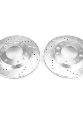 Power Stop Evolution Drilled & Slotted Rotors - Pair Front Hyundai Entourage 2007-2008                                     - JBR1322XPR - Image 2