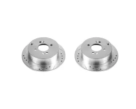 Power Stop Evolution Drilled & Slotted Rotors - Pair Rear Hyundai Accent 2006-2008