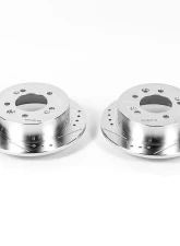 Power Stop Evolution Drilled & Slotted Rotors - Pair Rear Hyundai Elantra 2007-2010                                     - JBR1336XPR - Image 2
