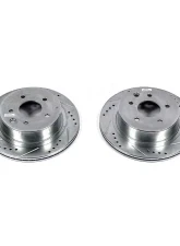 Power Stop Evolution Drilled & Slotted Rotors - Pair Rear Infiniti M45 2003-2004                                     - JBR1342XPR - Image 2