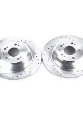 Power Stop Evolution Drilled & Slotted Rotors - Pair Rear Acura TL 2009-2014                                     - JBR1382XPR - Image 2