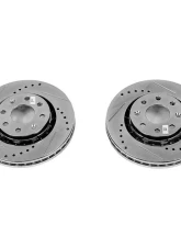 Power Stop Evolution Drilled & Slotted Rotors - Pair Front Chevrolet Aveo 2004-2011                                     - JBR1508XPR - Image 2