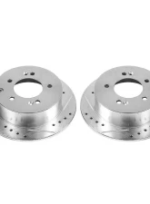 Power Stop Evolution Drilled & Slotted Rotors - Pair Rear Kia Forte 2010-2013                                     - JBR1522XPR - Image 2