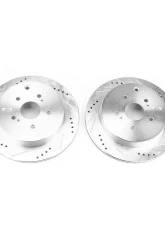 Power Stop Evolution Drilled & Slotted Rotors - Pair Rear Suzuki Grand Vitara 2009-2013                                     - JBR1543XPR - Image 2