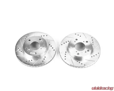 Power Stop Evolution Drilled & Slotted Rotors - Pair Front Acura ILX 2013-2014 - JBR1551XPR