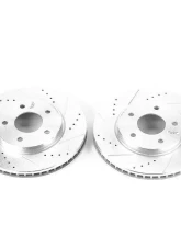 Power Stop Evolution Drilled & Slotted Rotors - Pair Front Chevrolet City Express 2015-2018                                     - JBR1557XPR - Image 2