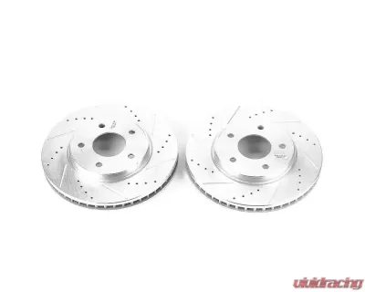 Power Stop Evolution Drilled & Slotted Rotors - Pair Front Chevrolet City Express 2015-2018 - JBR1557XPR
