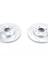Power Stop Evolution Drilled & Slotted Rotors - Pair Front Hyundai Accent 2012-2017                                     - JBR1566XPR - Image 2