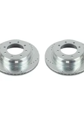Power Stop Evolution Drilled & Slotted Rotors - Pair Rear Nissan NV1500 2012-2019                                     - JBR1572XPR - Image 2