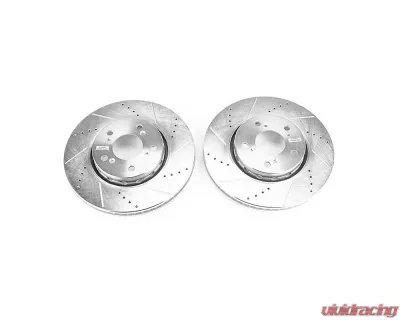 Power Stop Evolution Drilled & Slotted Rotors - Pair Front Acura RLX 2014-2019 - JBR1588XPR