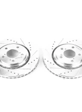 Power Stop Evolution Drilled & Slotted Rotors - Pair Front Acura MDX 2017-2019                                     - JBR1590XPR - Image 2