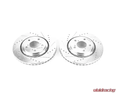 Power Stop Evolution Drilled & Slotted Rotors - Pair Front Acura MDX 2017-2019 - JBR1590XPR
