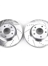 Power Stop Evolution Drilled & Slotted Rotors - Pair Front Mazda Mazda 3 2014-2018                                     - JBR1598XPR - Image 2