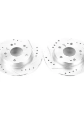 Power Stop Evolution Drilled & Slotted Rotors - Pair Rear Honda Civic 2016-2019                                     - JBR1728XPR - Image 2
