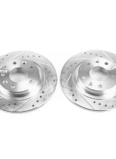 Power Stop Evolution Drilled & Slotted Rotors - Pair Rear Mazda CX-3 2016-2018                                     - JBR1740XPR - Image 2