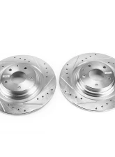 Power Stop Evolution Drilled & Slotted Rotors - Pair Rear Mazda CX-9 2016-2018                                     - JBR1742XPR - Image 2