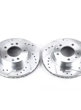 Power Stop Evolution Drilled & Slotted Rotors - Pair Front Mazda RX-7 1986-1991                                     - JBR381XPR - Image 2