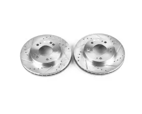 Power Stop Evolution Drilled & Slotted Rotors - Pair Front Chrysler Sebring 1995-2005