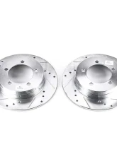Power Stop Evolution Drilled & Slotted Rotors - Pair Rear Eagle Talon 1990-1994                                     - JBR519XPR - Image 2