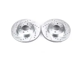 Power Stop Evolution Drilled & Slotted Rotors - Pair Front Acura EL 1997-2005