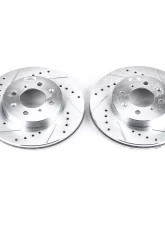 Power Stop Evolution Drilled & Slotted Rotors - Pair Front Acura EL 1997-2005                                     - JBR522XPR - Image 2