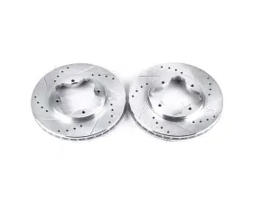 Power Stop Evolution Drilled & Slotted Rotors - Pair Front Acura CL 1997