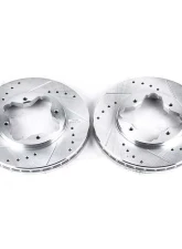 Power Stop Evolution Drilled & Slotted Rotors - Pair Front Acura CL 1997                                     - JBR524XPR - Image 2