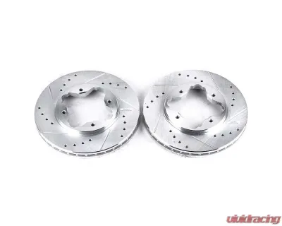 Power Stop Evolution Drilled & Slotted Rotors - Pair Front Acura CL 1997 - JBR524XPR