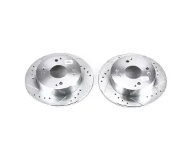 Power Stop Evolution Drilled & Slotted Rotors - Pair Rear Acura CL 1997