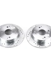 Power Stop Evolution Drilled & Slotted Rotors - Pair Rear Acura CL 1997                                     - JBR526XPR - Image 2