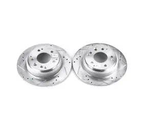 Power Stop Evolution Drilled & Slotted Rotors - Pair Rear Acura Legend 1991-1995