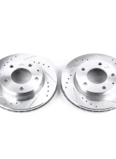 Power Stop Evolution Drilled & Slotted Rotors - Pair Front Ford Probe 1993-1997                                     - JBR577XPR - Image 2