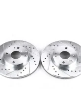 Power Stop Evolution Drilled & Slotted Rotors - Pair Front Mazda Miata 1994-1997                                     - JBR579XPR - Image 2